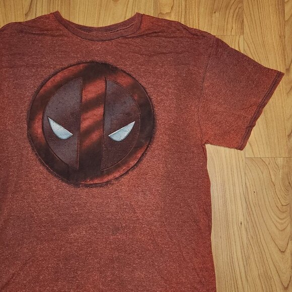 Marvel Comic Deadpool Heather Burgundy T-Shirt Size Med - Picture 4 of 8